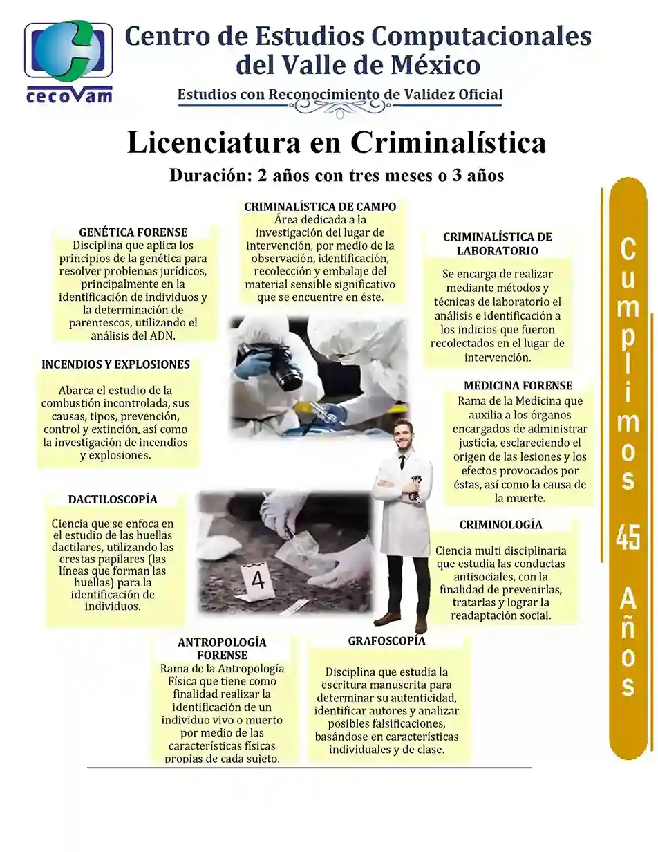 Licenciatura en Criminalística